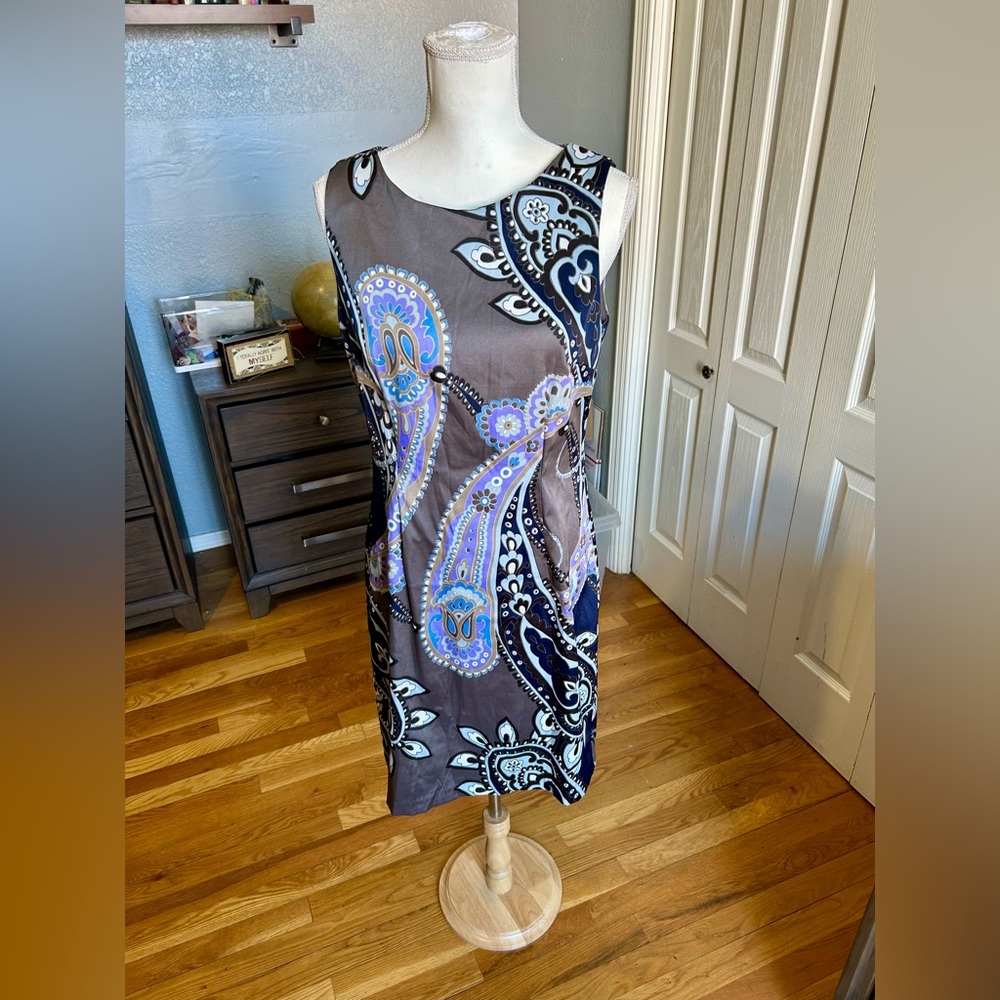 Dressbarn Paisley Print Midi Dress in Women’s Sz 10